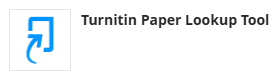 Turnitin Lookup Tool link
