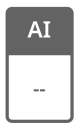 AI writing indicator button