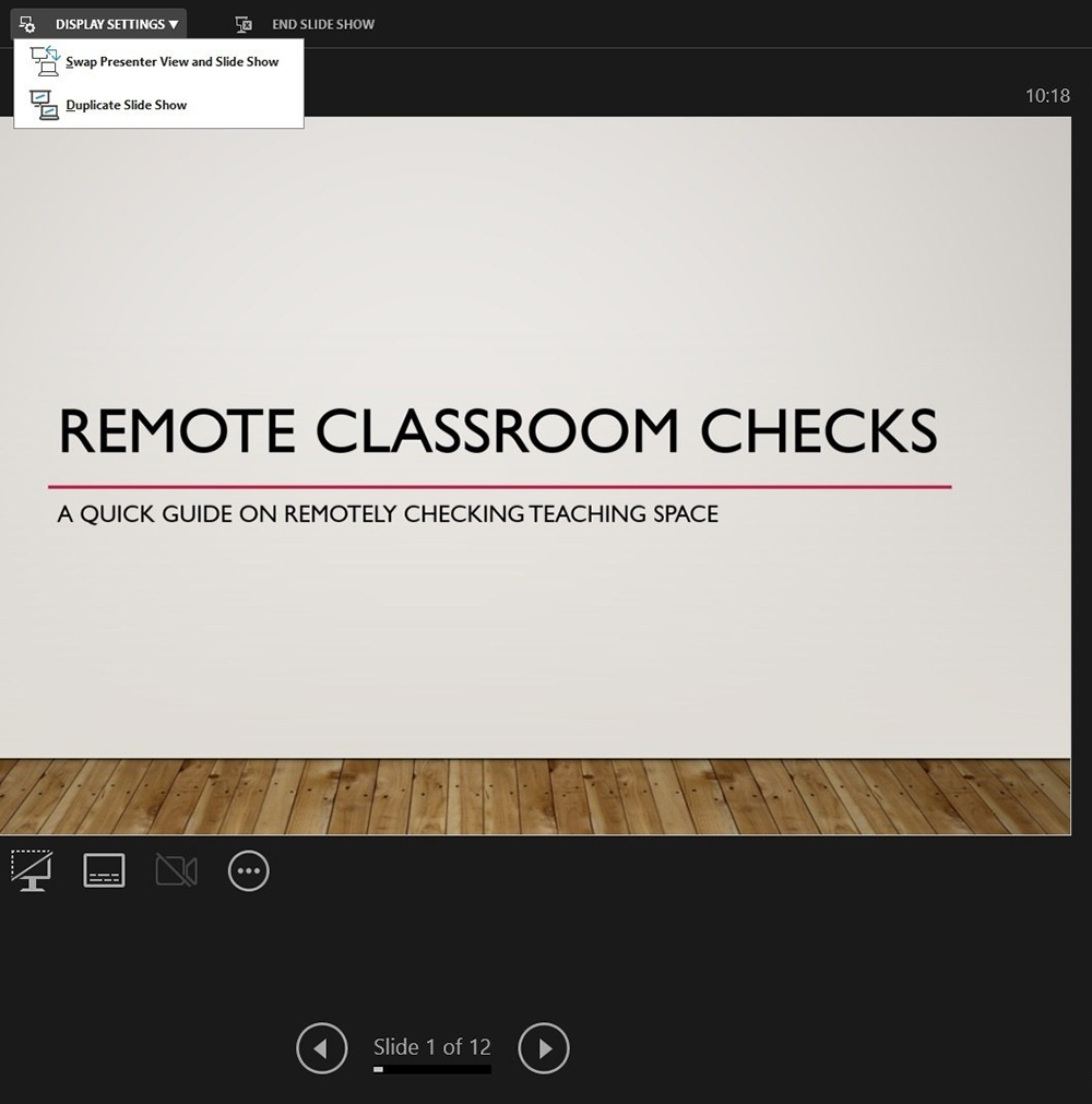 Remote classroom checks