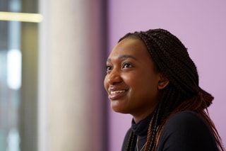 Image of a student smiling