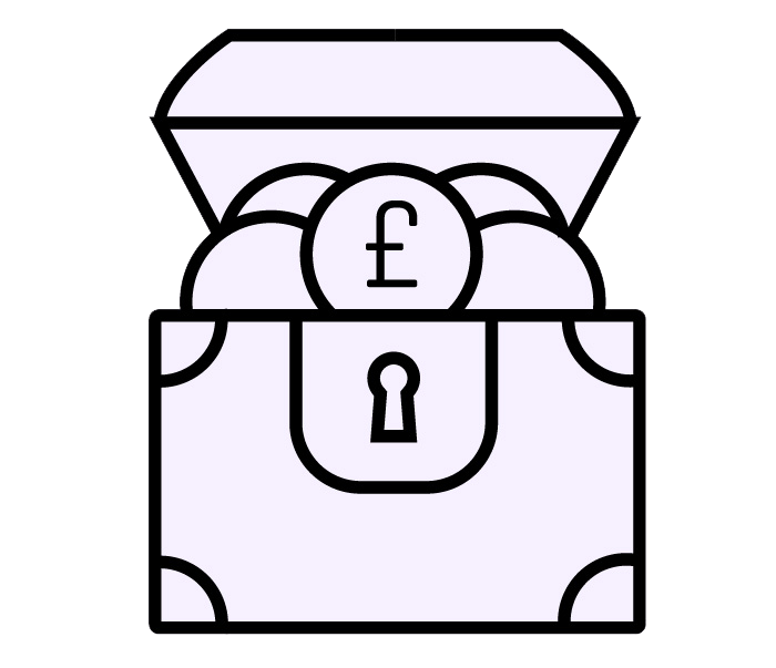 Illustration of a money chest
