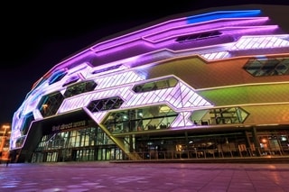 Leeds first direct arena at night