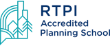 Royal Town Planning Institute Accredited Planning School logo