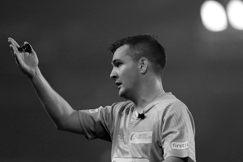 Black and white photograph of Ben Thaler