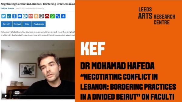 BORDERING PRACTICES IN A DIVIDED BEIRUT - ON FACULTI - DR MOHAMAD HAFEDA