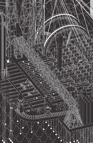 Image of black and white abstract image