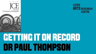 GETTING IT ON RECORD-DR PAUL THOMPSON