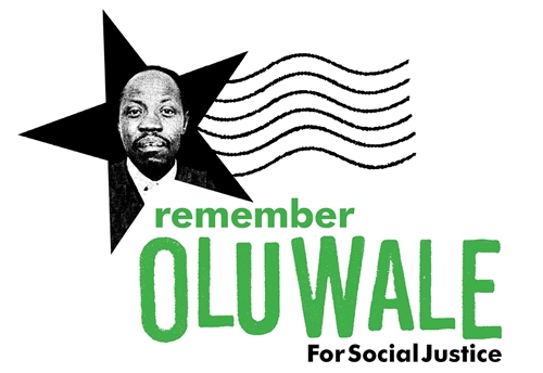 "Remember Oluwale For Social Justice" Logo of the Oluwale Association