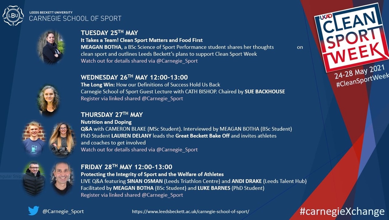 Clean Sport Week 2021 Spotlight on the University Sport Community ...