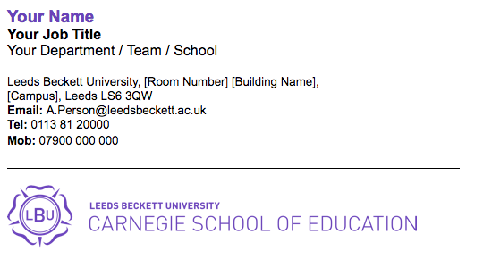CSE Email Signature