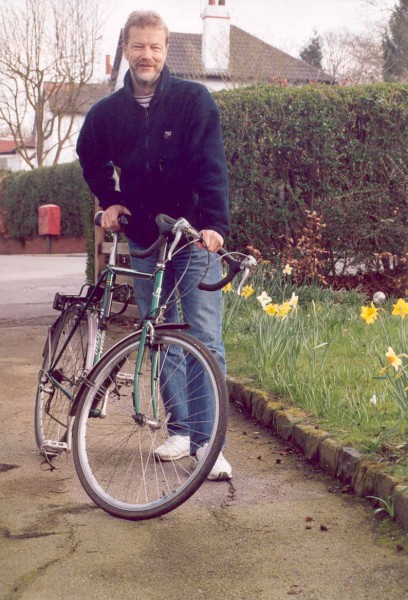 Jonathan Long with a bike