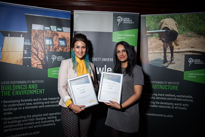 Isabelle Kelly and Rajkiran Kandola at the RISE awards