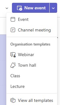 The choice of meeting templates within Microsoft 365, create a meeting with one of the templates and copy the joining instructions into a content item in MyBeckett. This method is in place from 15 September 2025 the MS Teams integration is no longer functional. 